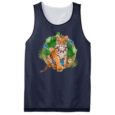 Tropical Tiger Vacation Mesh Reversible Basketball Jersey Tank