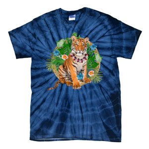 Tropical Tiger Vacation Tie-Dye T-Shirt