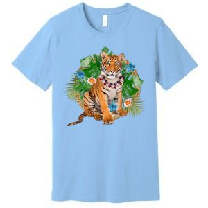 Tropical Tiger Vacation Premium T-Shirt