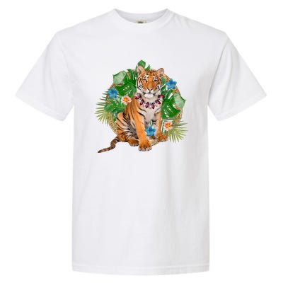 Tropical Tiger Vacation Garment-Dyed Heavyweight T-Shirt