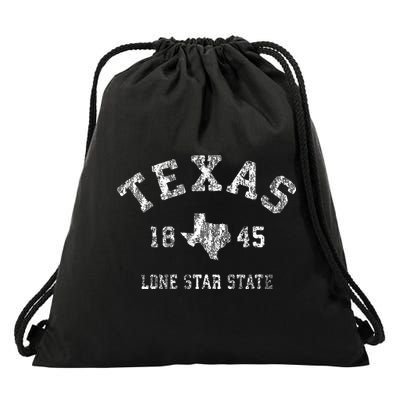 Texas TX Vintage Sports Design Texan Drawstring Bag