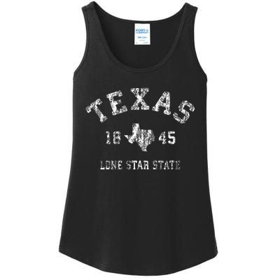 Texas TX Vintage Sports Design Texan Ladies Essential Tank