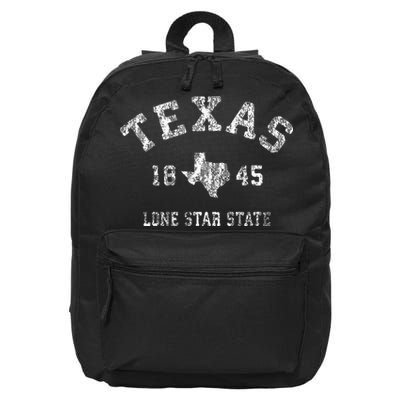 Texas TX Vintage Sports Design Texan 16 in Basic Backpack