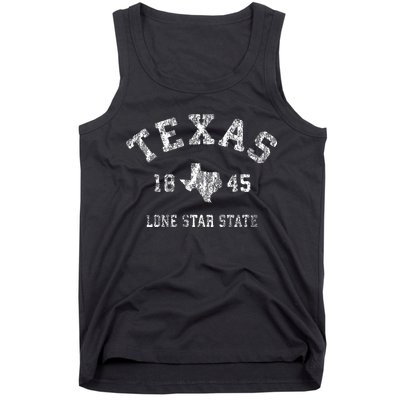 Texas TX Vintage Sports Design Texan Tank Top