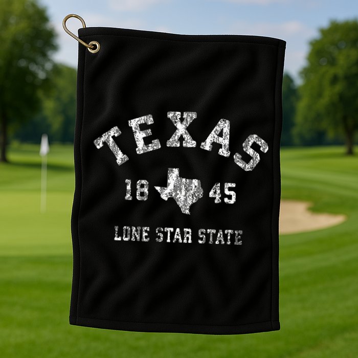 Texas TX Vintage Sports Design Texan Golf Towel