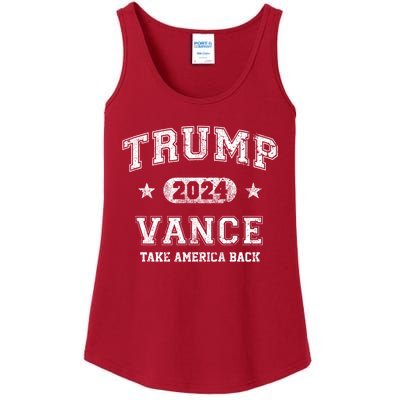 Team Trump Vance 2024 Take America Back Vintage Ladies Essential Tank