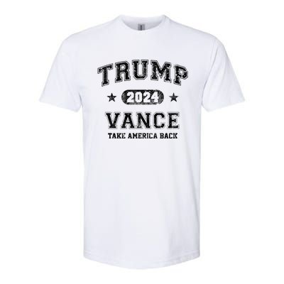 Team Trump Vance 2024 Take America Back Vintage Softstyle CVC T-Shirt