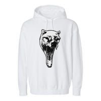 The Thylacine Vintage Marsupial Extinct Animal Garment-Dyed Fleece Hoodie