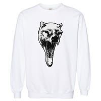 The Thylacine Vintage Marsupial Extinct Animal Garment-Dyed Sweatshirt