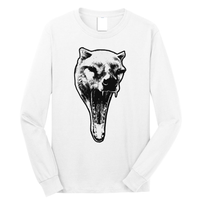 The Thylacine Vintage Marsupial Extinct Animal Long Sleeve Shirt