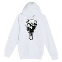 The Thylacine Vintage Marsupial Extinct Animal Premium Pullover Hoodie