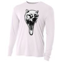 The Thylacine Vintage Marsupial Extinct Animal Cooling Performance Long Sleeve Crew