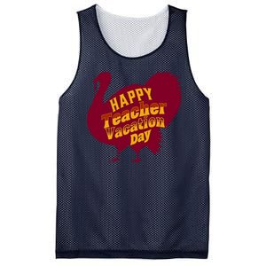 Thanksgiving Teacher Vacation Day Holiday Celebration Gift Mesh Reversible Basketball Jersey Tank