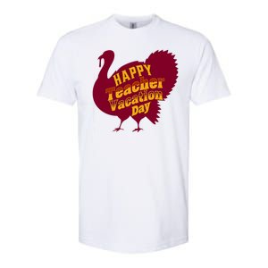 Thanksgiving Teacher Vacation Day Holiday Celebration Gift Softstyle CVC T-Shirt