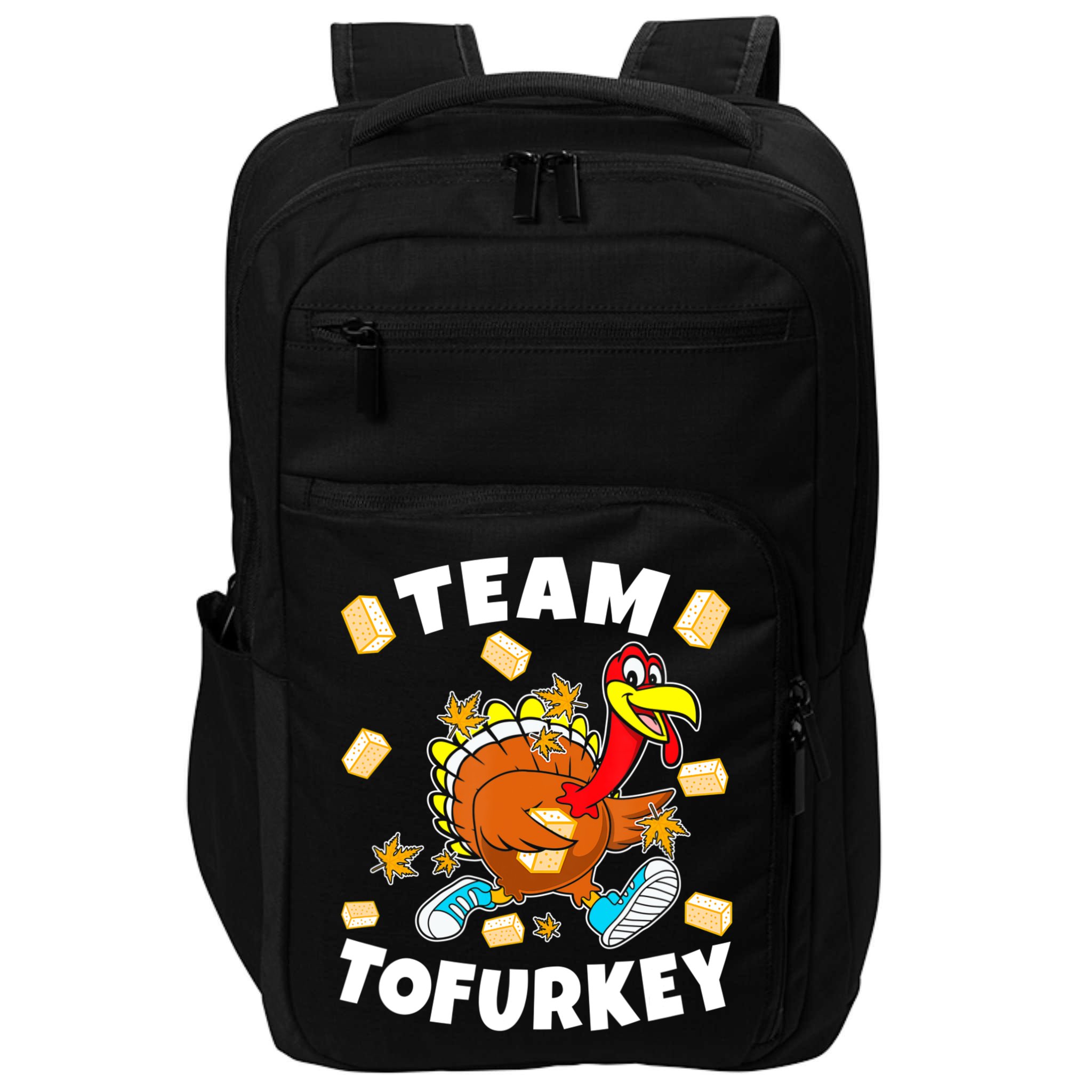 Team Tofurkey Vegan Tofu Thanksgiving Impact Tech Backpack