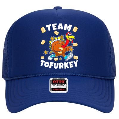 Team Tofurkey Vegan Tofu Thanksgiving High Crown Mesh Back Trucker Hat