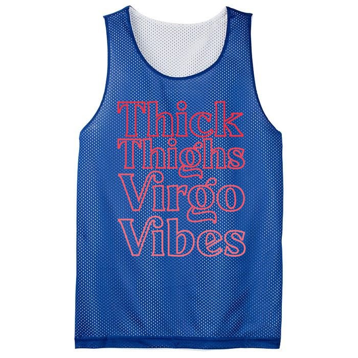 Thick Thighs Virgo Vibes Melanin Black Horoscope Mesh Reversible Basketball Jersey Tank