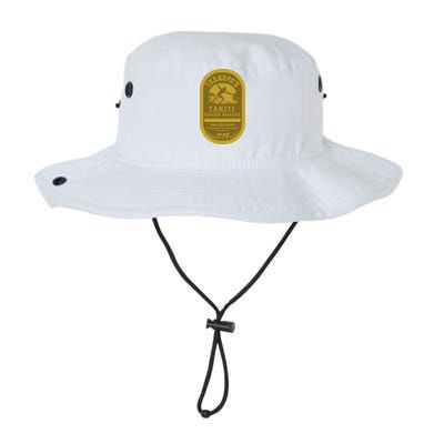 Teahupoo Tahiti Vintage Surf Label Bucket Hat