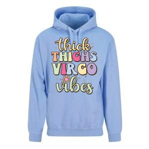 Thick Thighs Virgo Vibes August September Birthday Virgo Unisex Surf Hoodie