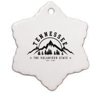 Tennessee The Volunteer State Est. 1796 Nashville Gift Ceramic Star Ornament