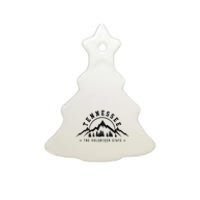 Tennessee The Volunteer State Est. 1796 Nashville Gift Ceramic Tree Ornament