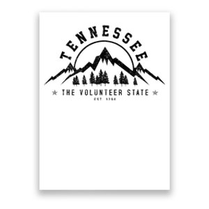 Tennessee The Volunteer State Est. 1796 Nashville Gift Poster