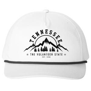 Tennessee The Volunteer State Est. 1796 Nashville Gift Snapback Five-Panel Rope Hat