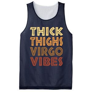 Thick Thighs Virgo Vibes Melanin Black Women Horoscope Mesh Reversible Basketball Jersey Tank