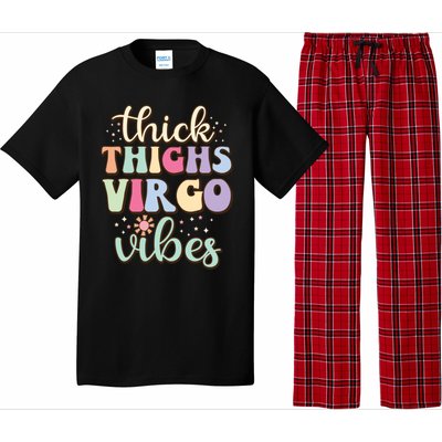 Thick Thighs Virgo Vibes August September Birthday Virgo Meaningful Gift Pajama Set