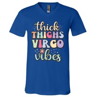 Thick Thighs Virgo Vibes August September Birthday Virgo Meaningful Gift V-Neck T-Shirt