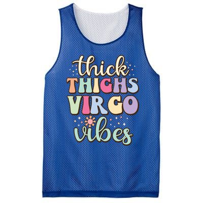 Thick Thighs Virgo Vibes August September Birthday Virgo Meaningful Gift Mesh Reversible Basketball Jersey Tank