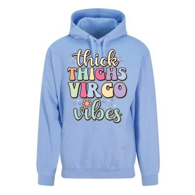 Thick Thighs Virgo Vibes August September Birthday Virgo Meaningful Gift Unisex Surf Hoodie