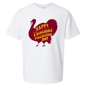 Thanksgiving Teacher Vacation Day Holiday Celebration Sueded Cloud Jersey T-Shirt