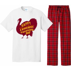 Thanksgiving Teacher Vacation Day Holiday Celebration Pajama Set