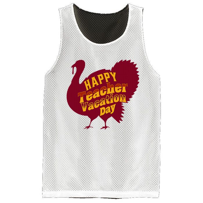 Thanksgiving Teacher Vacation Day Holiday Celebration Mesh Reversible Basketball Jersey Tank