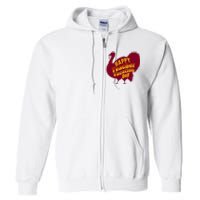 Thanksgiving Teacher Vacation Day Holiday Celebration Full Zip Hoodie