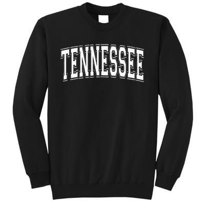 Tennessee Tn Vintage Style White Text Sweatshirt