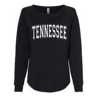 Tennessee Tn Vintage Style White Text Womens California Wash Sweatshirt