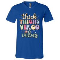 Thick Thighs Virgo Vibes August September Birthday Virgo Gift V-Neck T-Shirt