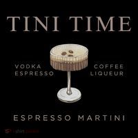 Tini Time Vodka Espresso Coffee Liqueur Espresso Martini Tall T-Shirt