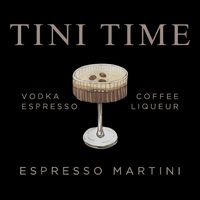 Tini Time Vodka Espresso Coffee Liqueur Espresso Martini 16 in Basic Backpack