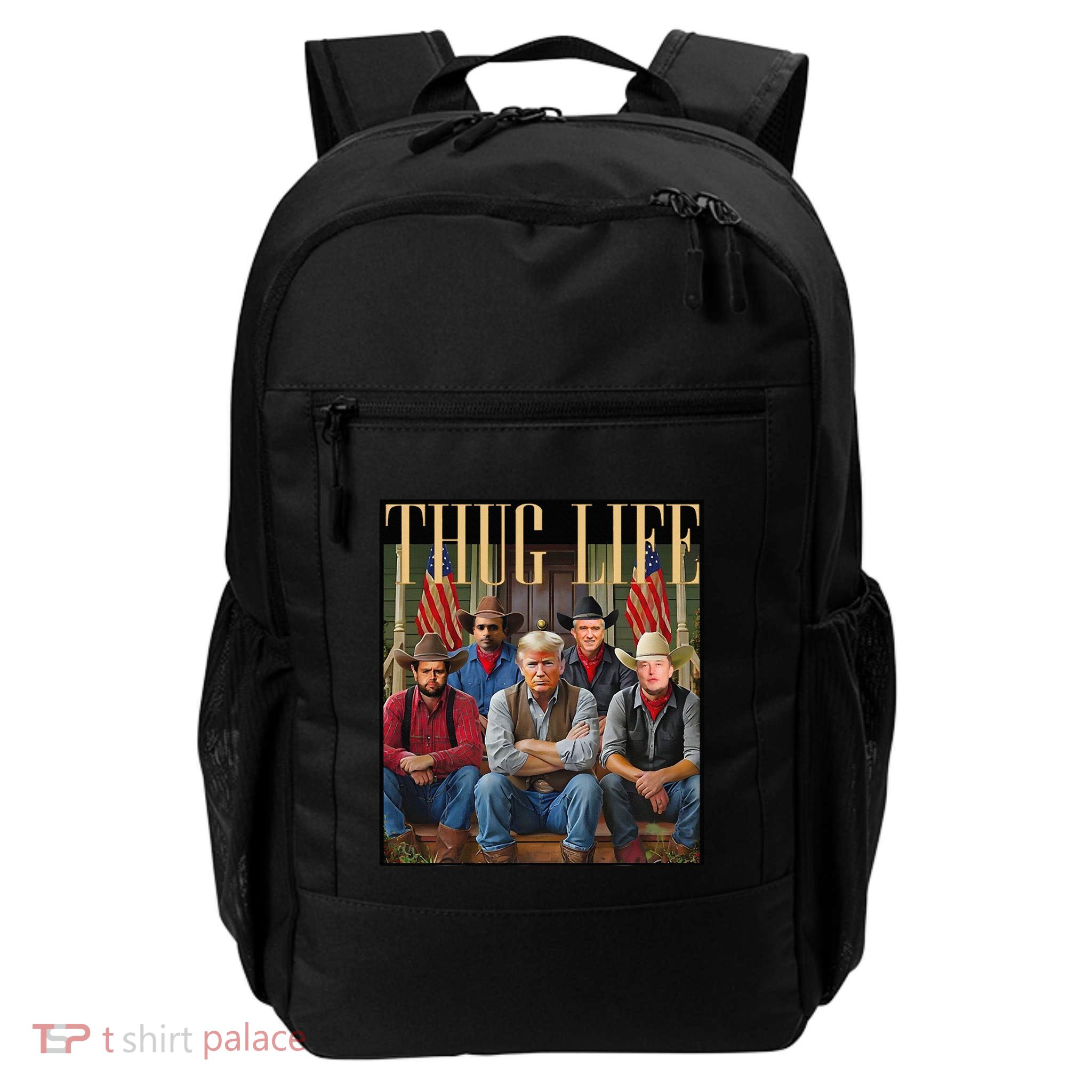 Thug Trump Vance Kennedy Elon For Life Graphic Daily Commute Backpack
