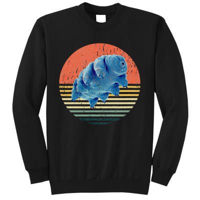 Tardigrade T Vintage Retro Microbiology Gift Water Bear Sweatshirt