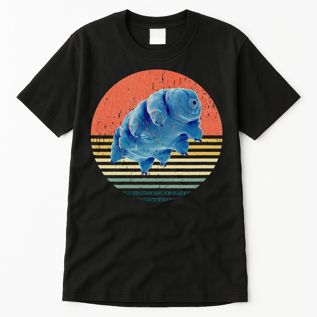 Tardigrade T Vintage Retro Microbiology Gift Water Bear Tall T-Shirt