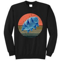 Tardigrade T Vintage Retro Microbiology Gift Water Bear Tall Sweatshirt