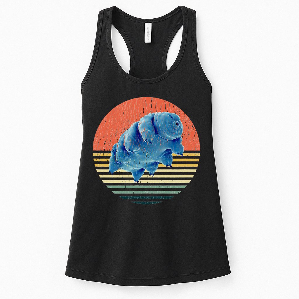 Tardigrade T Vintage Retro Microbiology Gift Water Bear Womens Tank Top