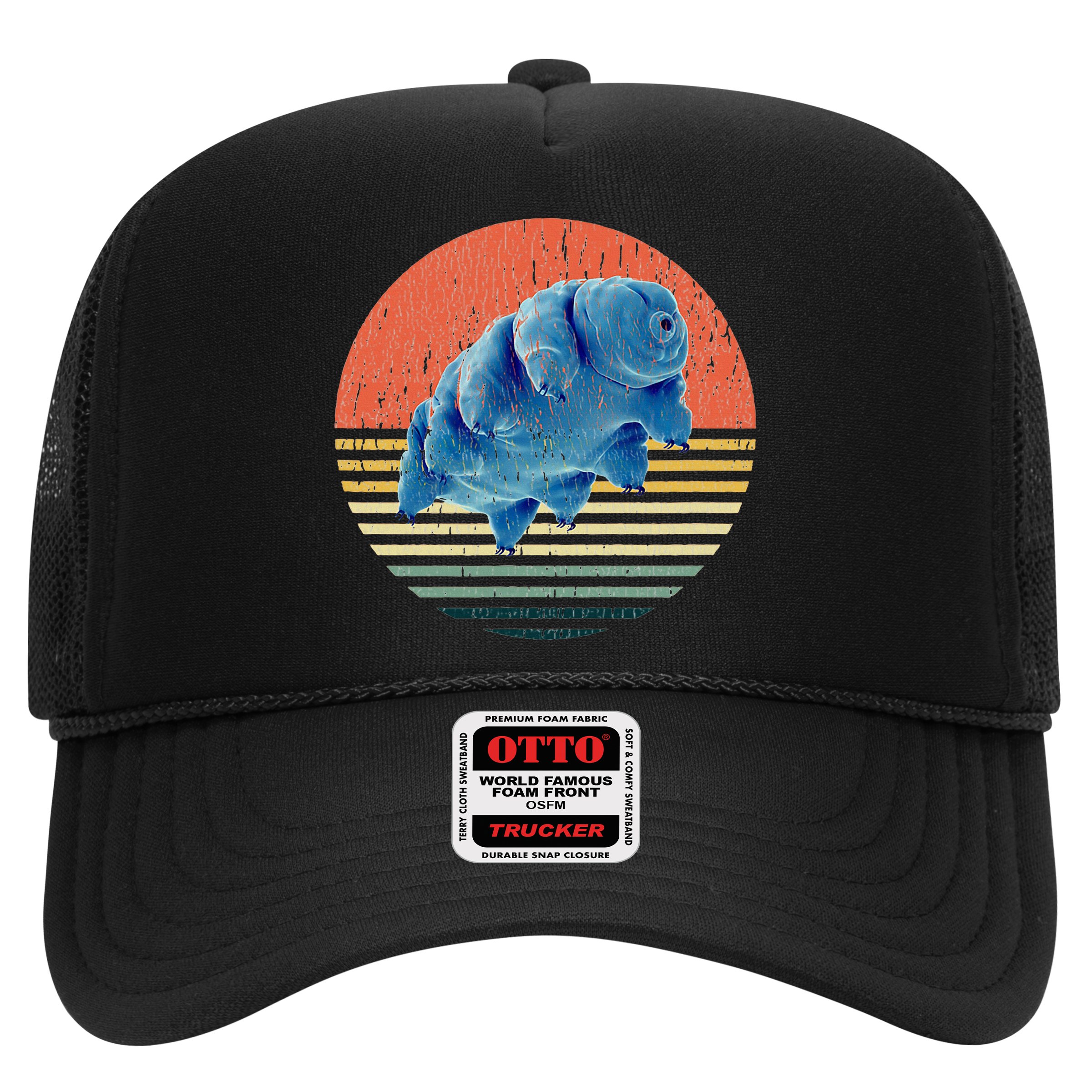 Tardigrade T Vintage Retro Microbiology Gift Water Bear Hat