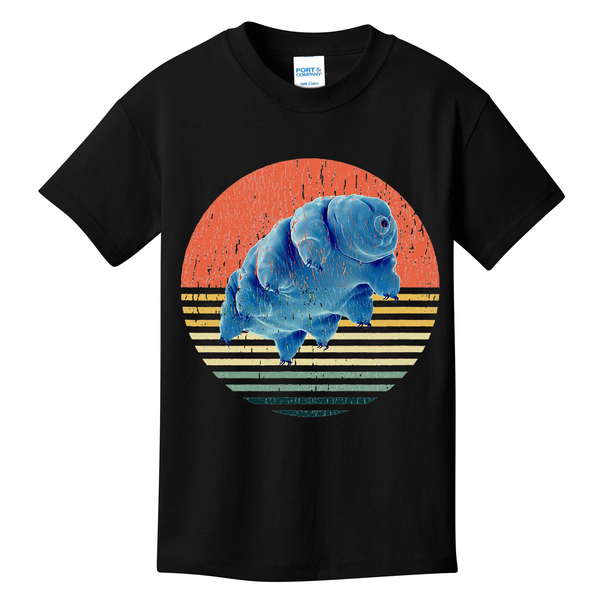 Tardigrade T Vintage Retro Microbiology Gift Water Bear Kids T-Shirt