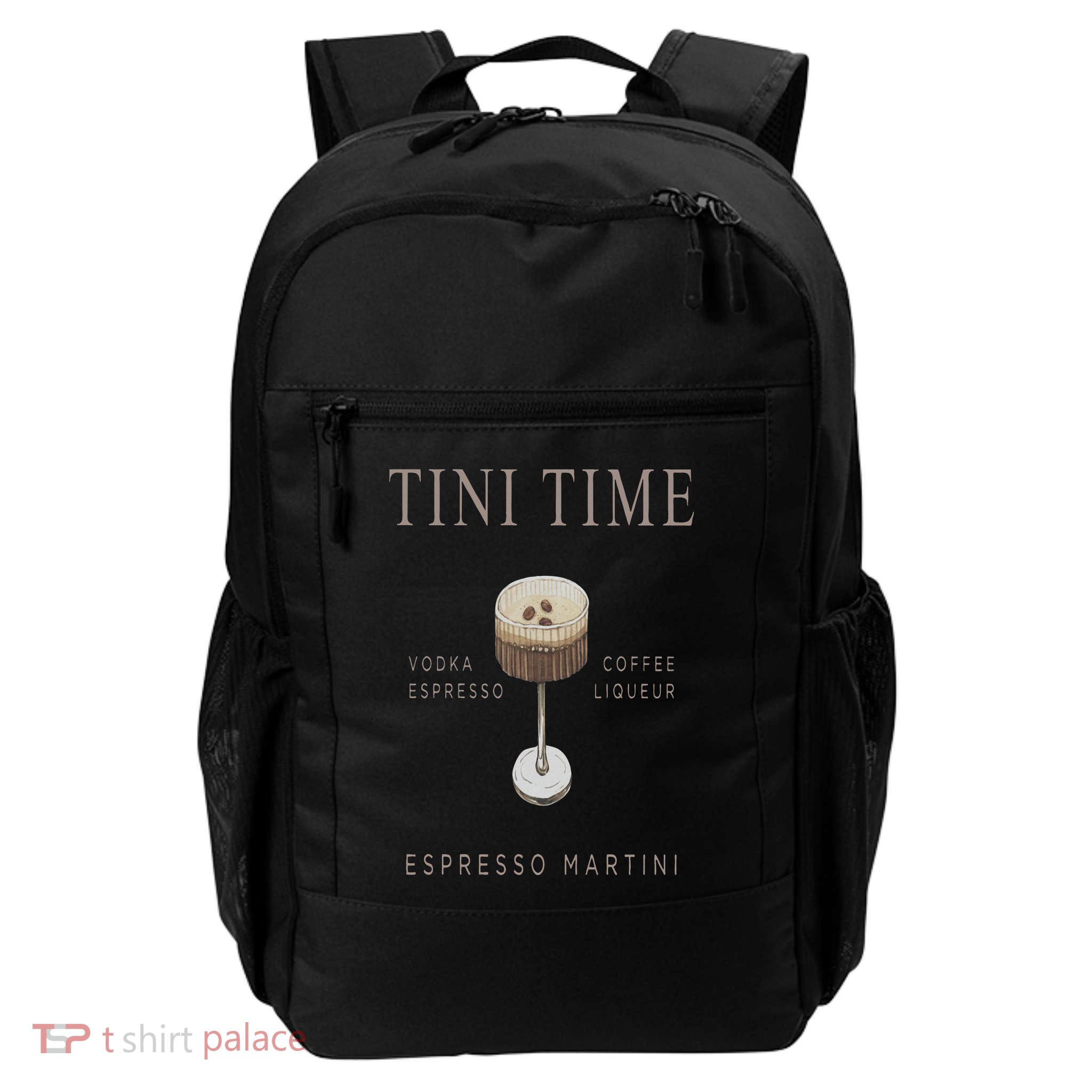 Tini Time Vodka Espresso Coffee Liqueur Espresso Martini Backpack