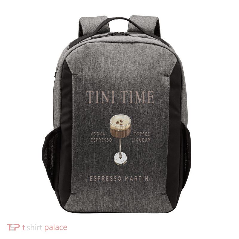 Tini Time Vodka Espresso Coffee Liqueur Espresso Martini Vector Backpack